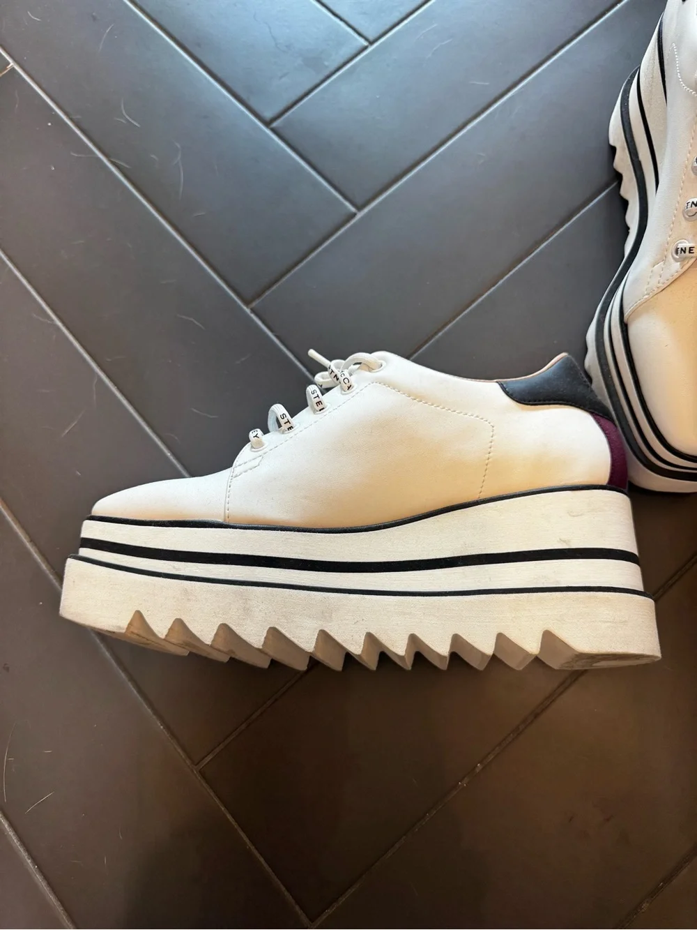 Stella McCartney White Platform Sneakers